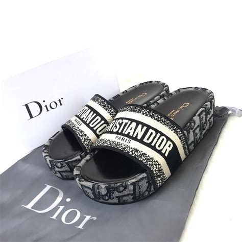 dior schoenen vrouwen|dior wedge slide sandals.